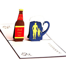 Load image into Gallery viewer, Daddy Beer Pop up Card