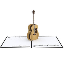 Load image into Gallery viewer, Guitar Pop Up Card