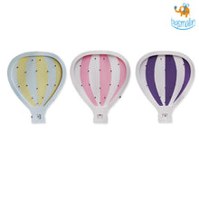 Load image into Gallery viewer, Wooden LED Hot Air Balloon Lamp