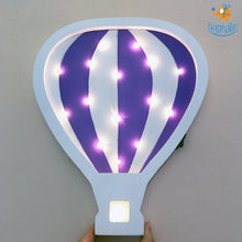 Load image into Gallery viewer, Wooden LED Hot Air Balloon Lamp