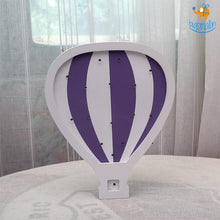 Load image into Gallery viewer, Wooden LED Hot Air Balloon Lamp