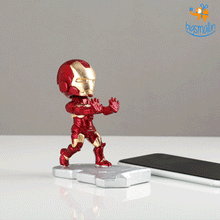 Load image into Gallery viewer, Iron Man Bobblehead Mobile Stand (Hand-Painted)