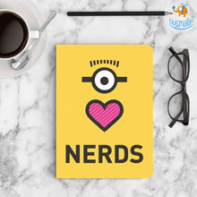 Load image into Gallery viewer, Minion Love Nerds Notebook