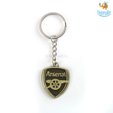Load image into Gallery viewer, Metallic Football Club Keychains