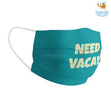 Load image into Gallery viewer, Need Vacay Cotton Mask With Filter