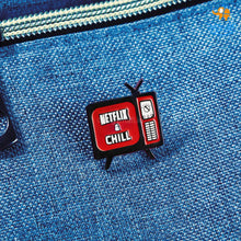 Load image into Gallery viewer, Netflix & Chill Combo - Socks and Pin