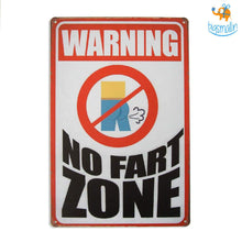 Load image into Gallery viewer, No Fart Zone Tin Board