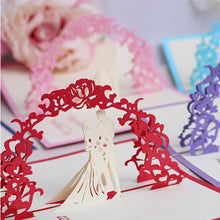 Load image into Gallery viewer, Wedding Pop-up Card