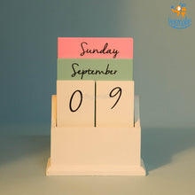 Load image into Gallery viewer, Wooden Desk Calendar