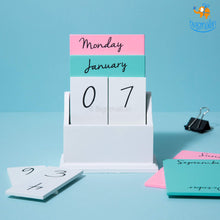 Load image into Gallery viewer, Wooden Desk Calendar