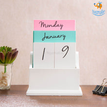 Load image into Gallery viewer, Wooden Desk Calendar
