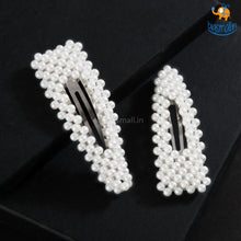 Load image into Gallery viewer, Pearl Hair Clips - Set of 2