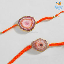 Load image into Gallery viewer, Agate Natural Stone Rakhi
