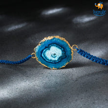 Load image into Gallery viewer, Agate Natural Stone Rakhi
