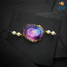 Load image into Gallery viewer, Agate and Pearls Rakhi
