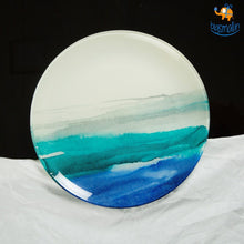 Load image into Gallery viewer, Azure Blue Artisan Large Plate
