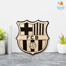 Load image into Gallery viewer, Barcelona Engraved Wooden Crest
