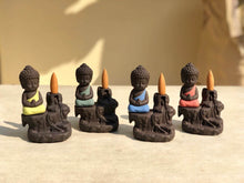 Load image into Gallery viewer, Back-flow Buddha Incense Burner With 80 Cones
