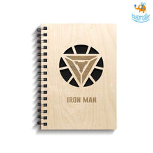 Load image into Gallery viewer, Avengers Superhero Engraved Wooden Diary
