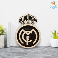 Load image into Gallery viewer, Real Madrid Engraved Wooden Crest
