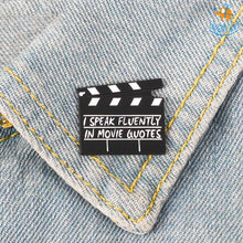 Load image into Gallery viewer, Movie Quotes Metallic Lapel Pin
