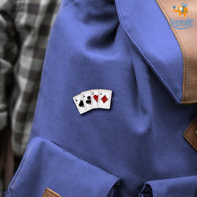 Load image into Gallery viewer, Playing Cards Lapel Pin
