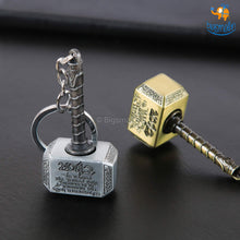 Load image into Gallery viewer, Spinning Thor Hammer Keychain
