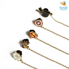Load image into Gallery viewer, Superhero Chain Brooch Pin
