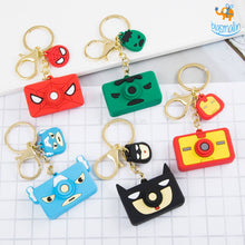 Load image into Gallery viewer, Superhero Camera Keychains

