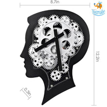 Load image into Gallery viewer, Thinking Mind Gear Clock
