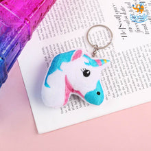Load image into Gallery viewer, Unicorn Plush Keychain
