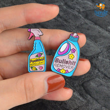 Load image into Gallery viewer, WTF Metallic Lapel Pins - Set of 2
