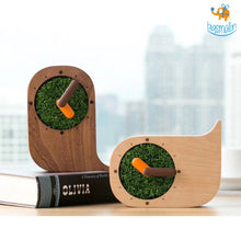 Load image into Gallery viewer, Whale Shaped Wooden Desk Clock

