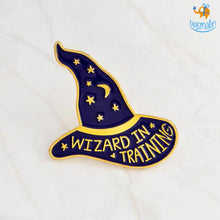 Load image into Gallery viewer, Wizard in Training Metallic Lapel Pin
