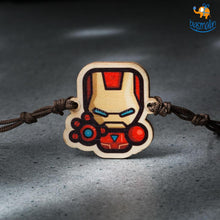 Load image into Gallery viewer, Iron Man Wooden Rakhi
