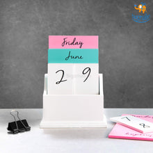Load image into Gallery viewer, Wooden Desk Calendar
