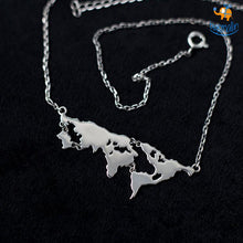 Load image into Gallery viewer, World Map Necklace
